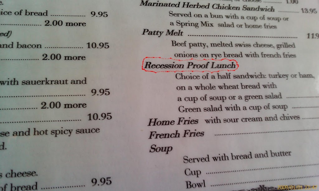 Recession-proof lunching in Sausalito